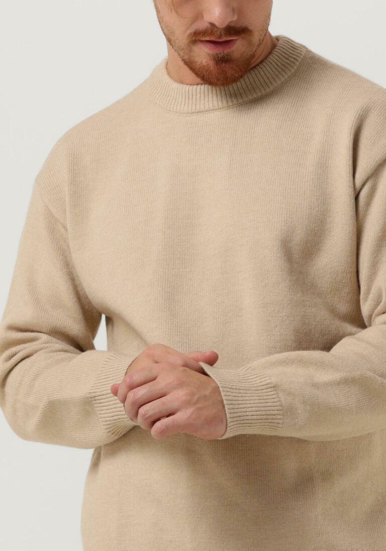 COLOURFUL REBEL zand colourful rebel sweater flake heavy knit sweater