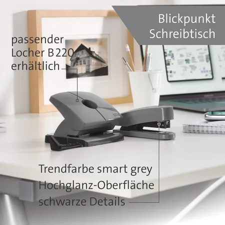 Novus B 2 COLOR ID 2.0 020-1956 Heftgerät Grau Heftleistung: 25 Bl. (80 g/m²)