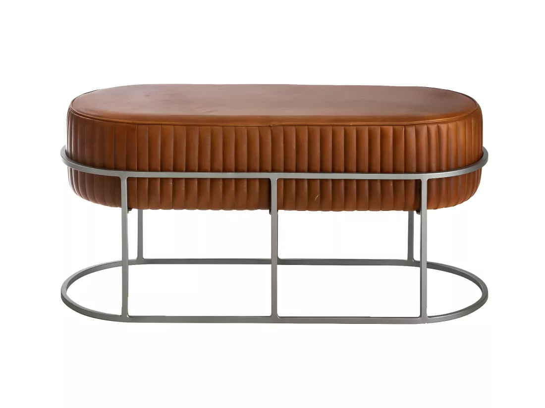 Banc arrondi en cuir Gaby