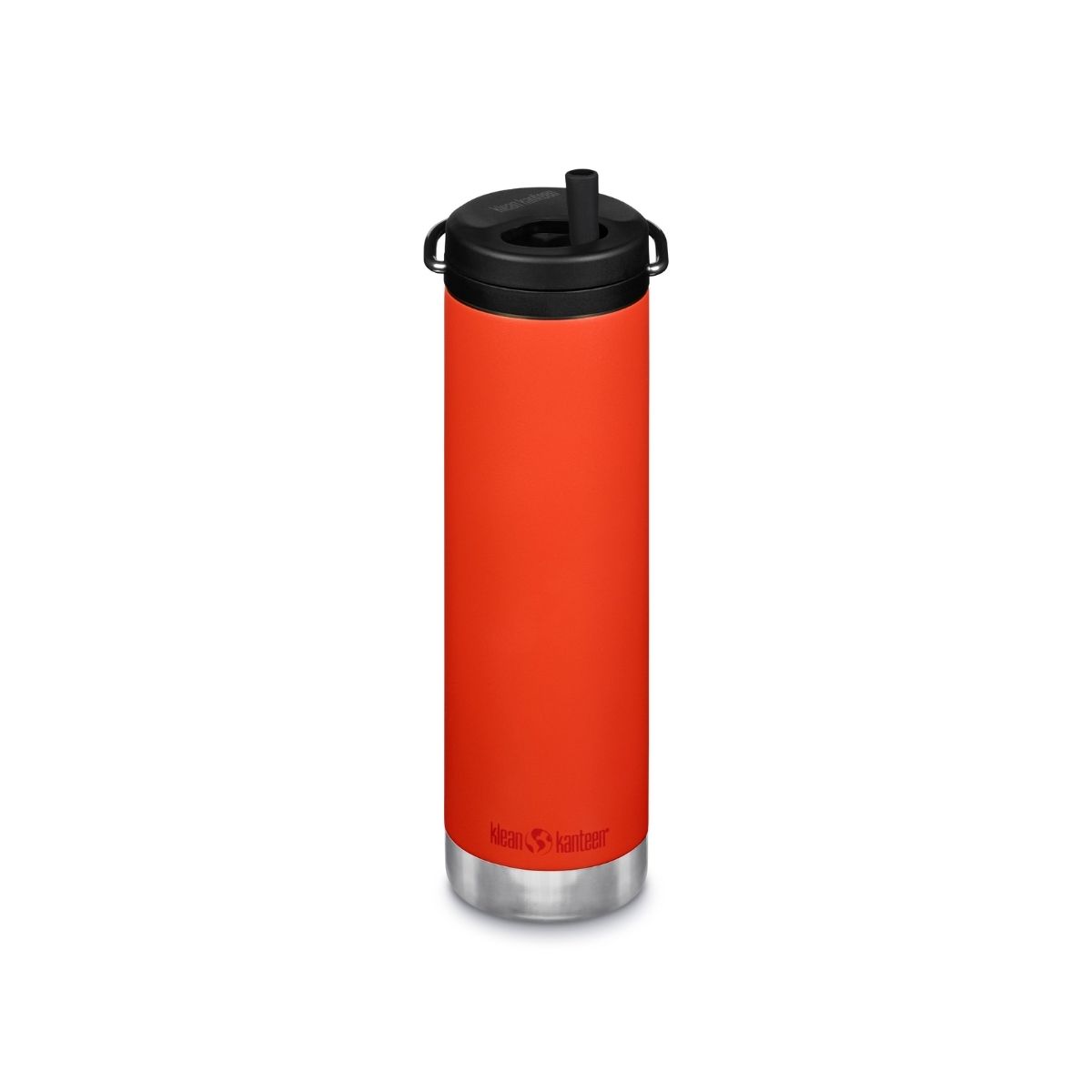 Garrafa térmica isolada Klean Kanteen Tkwide de 591 ml (20 oz) com tampa de rosca.