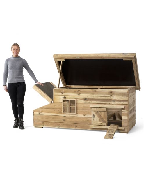Voldux Kippenhok Fenne - Kippenhok - 190x75x78 cm Naturel