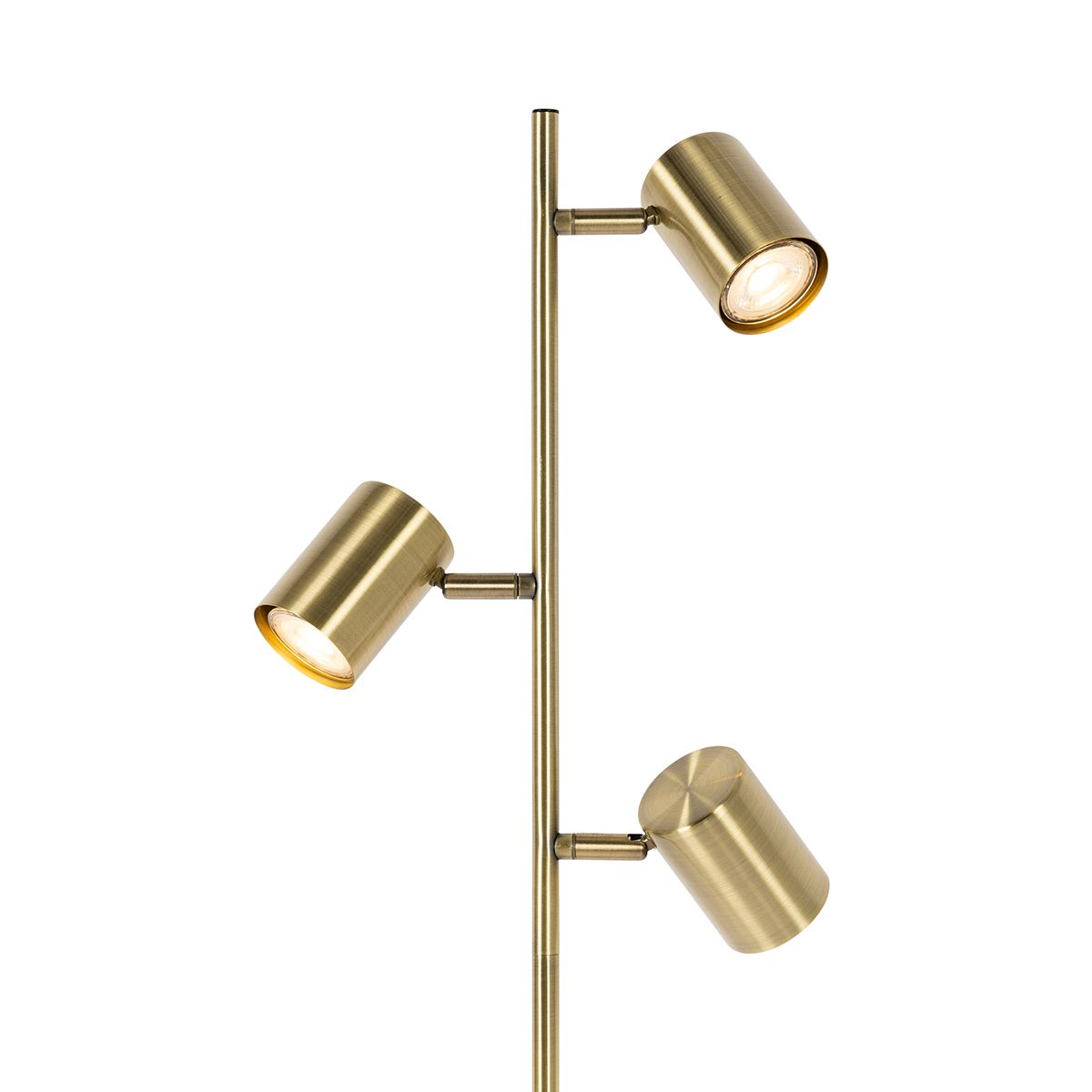 Moderne vloerlamp brons 3-lichts - Jeana