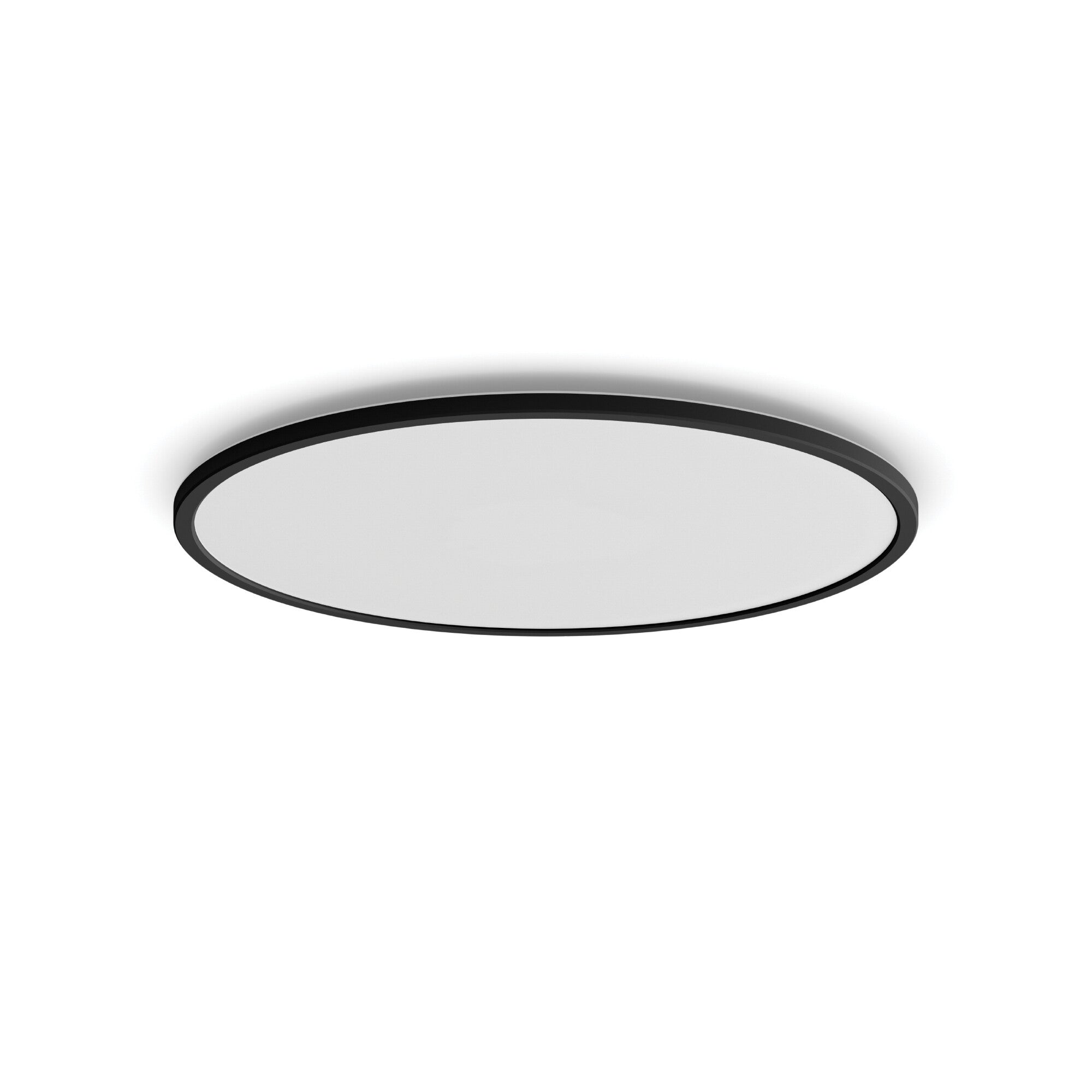 Philips SuperSlim plafondlamp - zwart -  groot - warmwit licht - 36 W