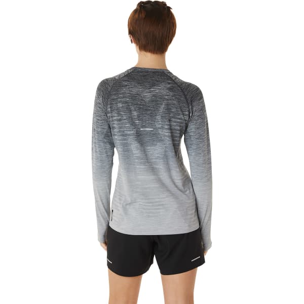 T-shirt running ASICS SEAMLESS LS TOP W CARRIER GREY/GLACIER GREY