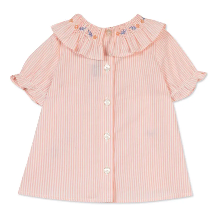 Tartine et Chocolat Ensemble Rayé Blouse et Bloomer | Rose pâle