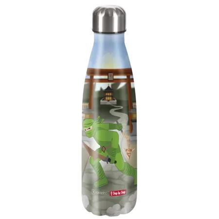 Step by Step Isolierte Edelstahl-Trinkflasche 