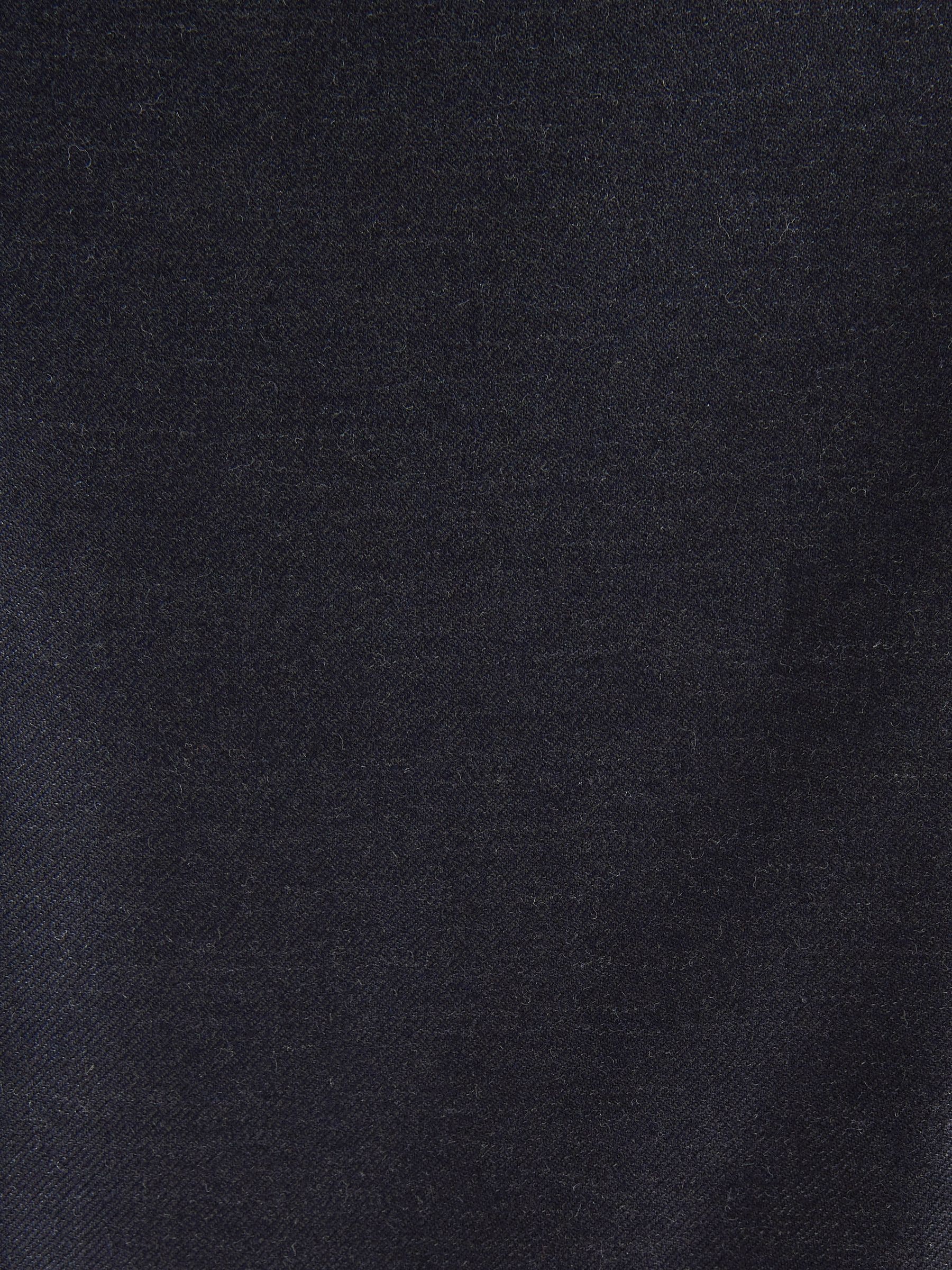 Donkerblauw - Normale Pasvorm - Signature - 100% Wollen broek met Motion Flex-tailleband