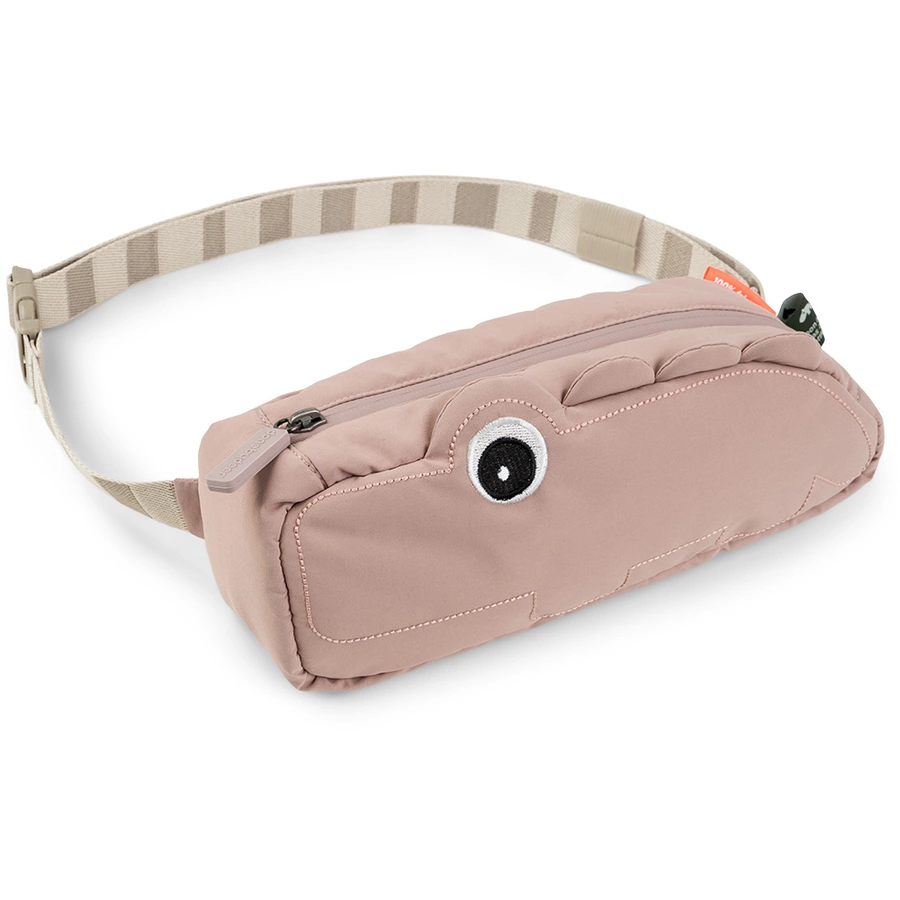 Done by Deer™ Gesteppte Kinder-Umhängetasche Croco rosa