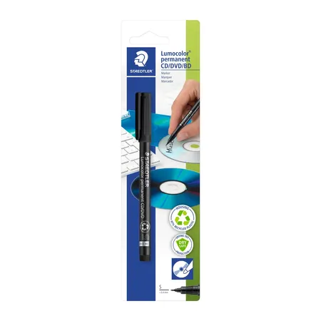 STAEDTLER® 3109 Permanentmarker Lumocolor CD/DVD, schwarz
