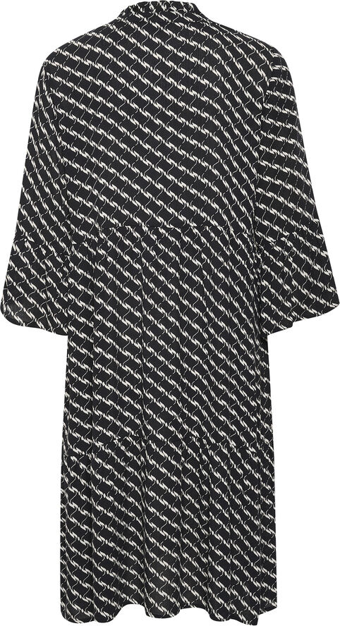 Kaffe KAmarita Amber Dress Black/chalk graphic print