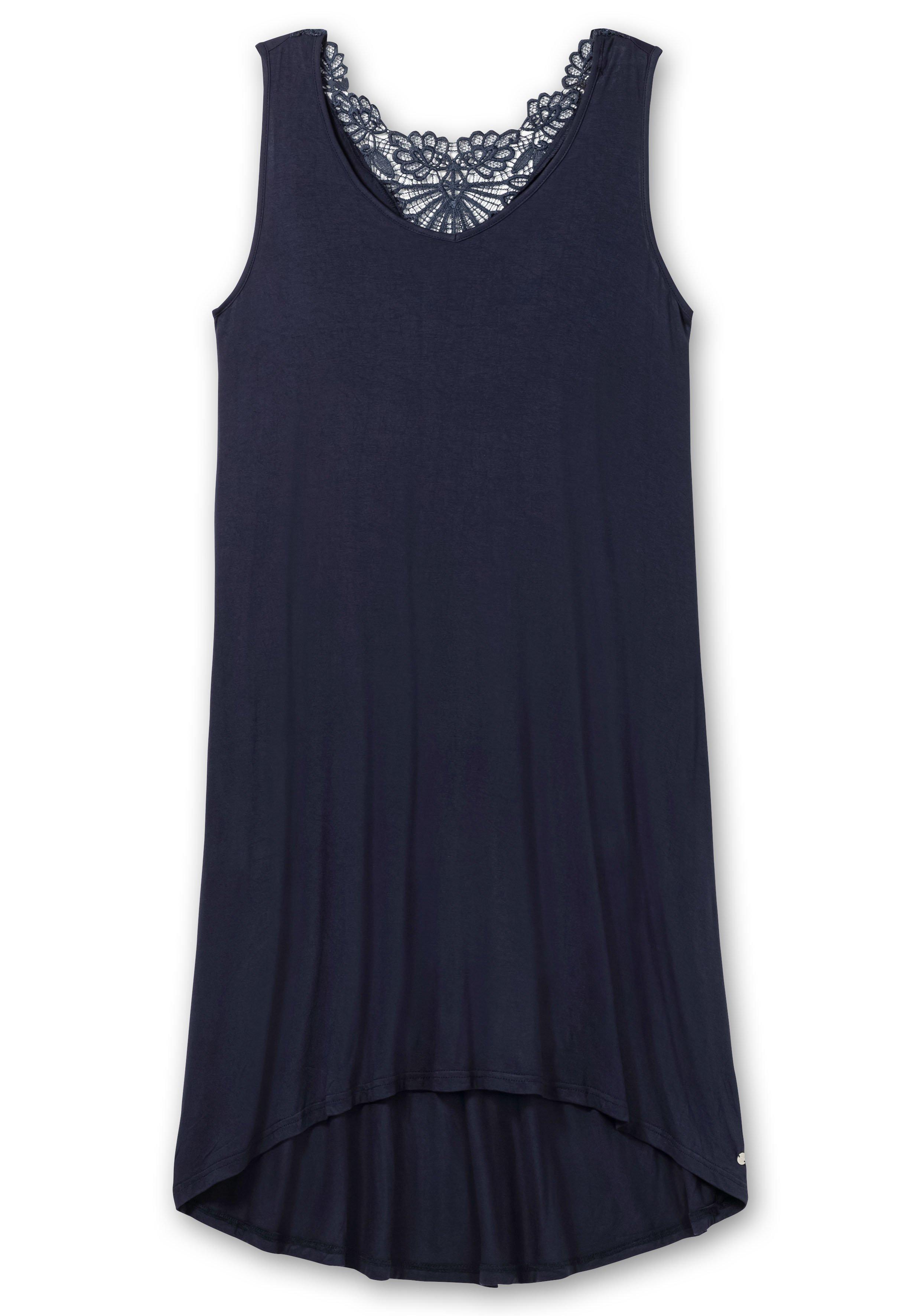 Kleid mit Spitzeneinsatz im Nacken