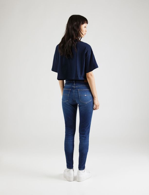 Tommy Jeans - Sylvia Hgh Skn - Jeans - Dark Denim - 50% Regeneratief Katoen, 30% Gerecycled Katoen