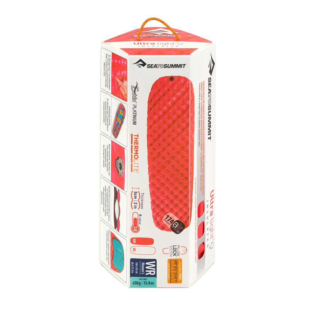 Sea To Summit ULTRALIGHT INSULATED - Matelas gonflable Femme rouge