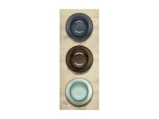 Feeling Bronze - Assiette salade et pâtes 18 cm (lot de 6)