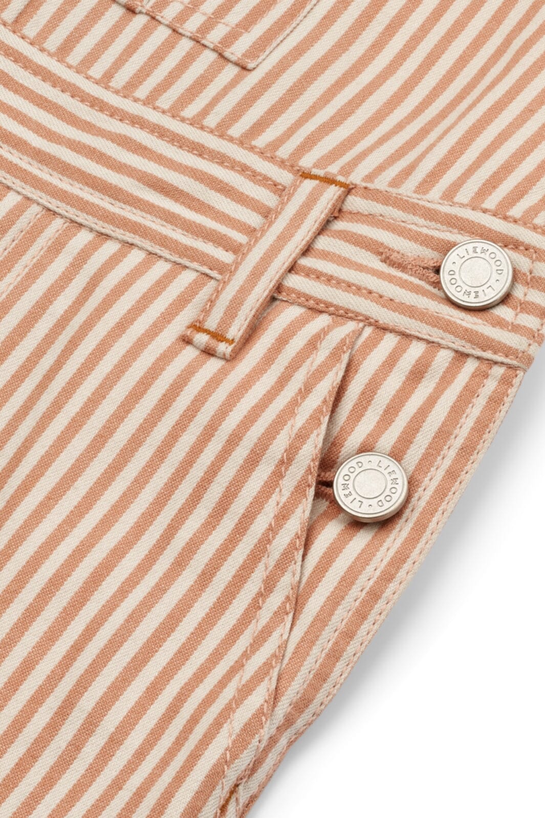 Liewood Venedict Stripe Dungaree y d stripe tuscany rose sandy