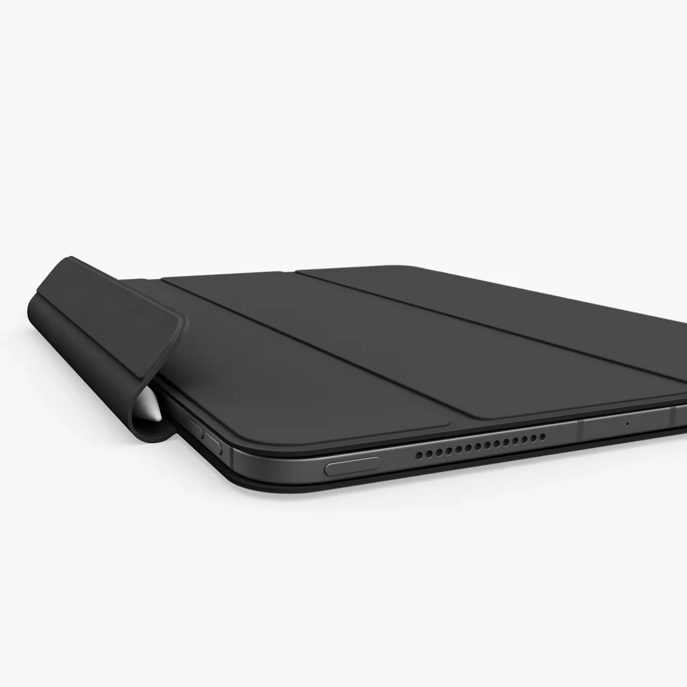 iPad A16 11“ (2025) Smart Cover Foldable Folio Leder Tasche Schutzhülle Magnetcover (FFO00009) - Schwarz