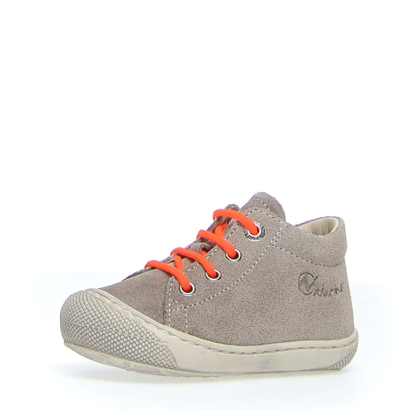 Naturino Naturino Cocoon Supersouple Lacets Suede Taupe
