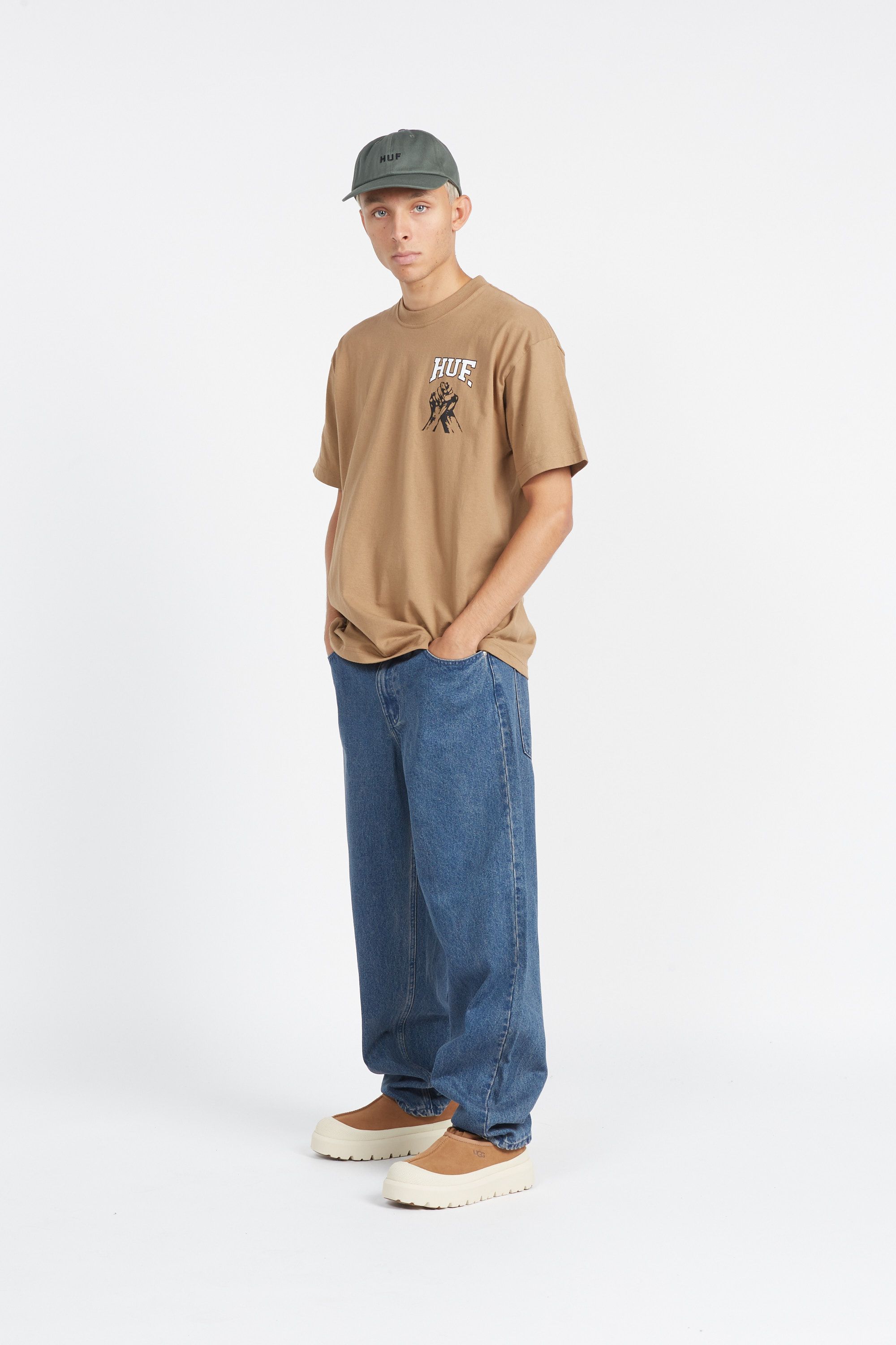HUF Jean  CROMER WASHED Bleu