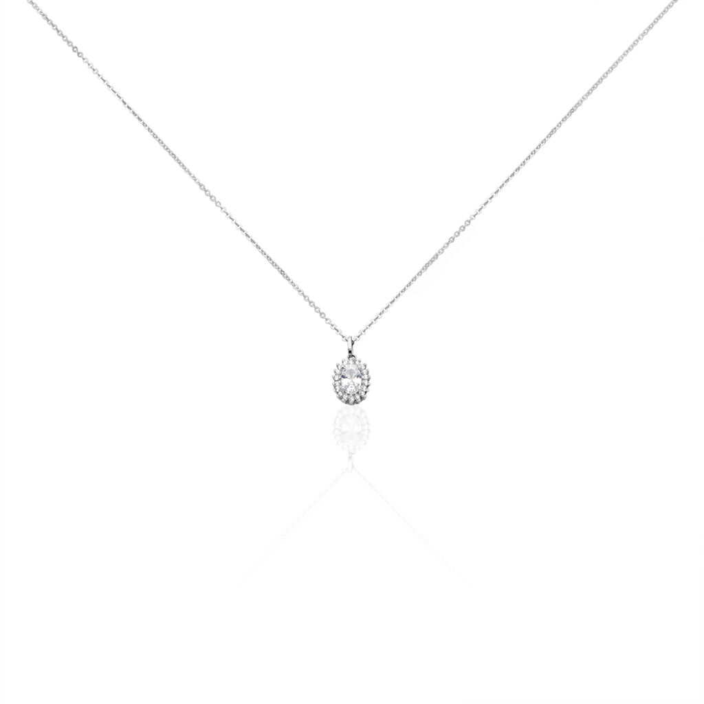 Collier Havoise Argent Blanc Oxyde De Zirconium