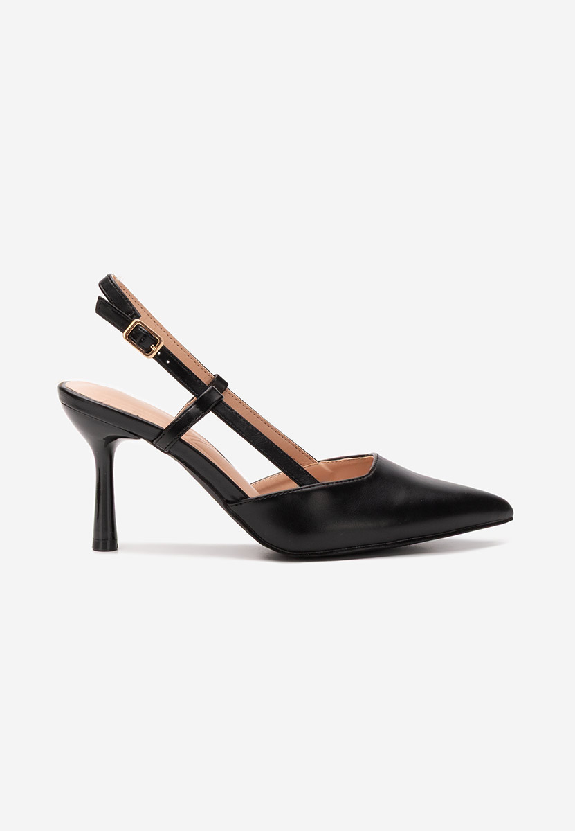 Chaussures slingback noirs Ivva