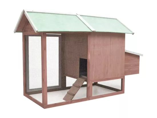 Poulailler Moka 170x81x110 cm Bois de pin massif et sapin