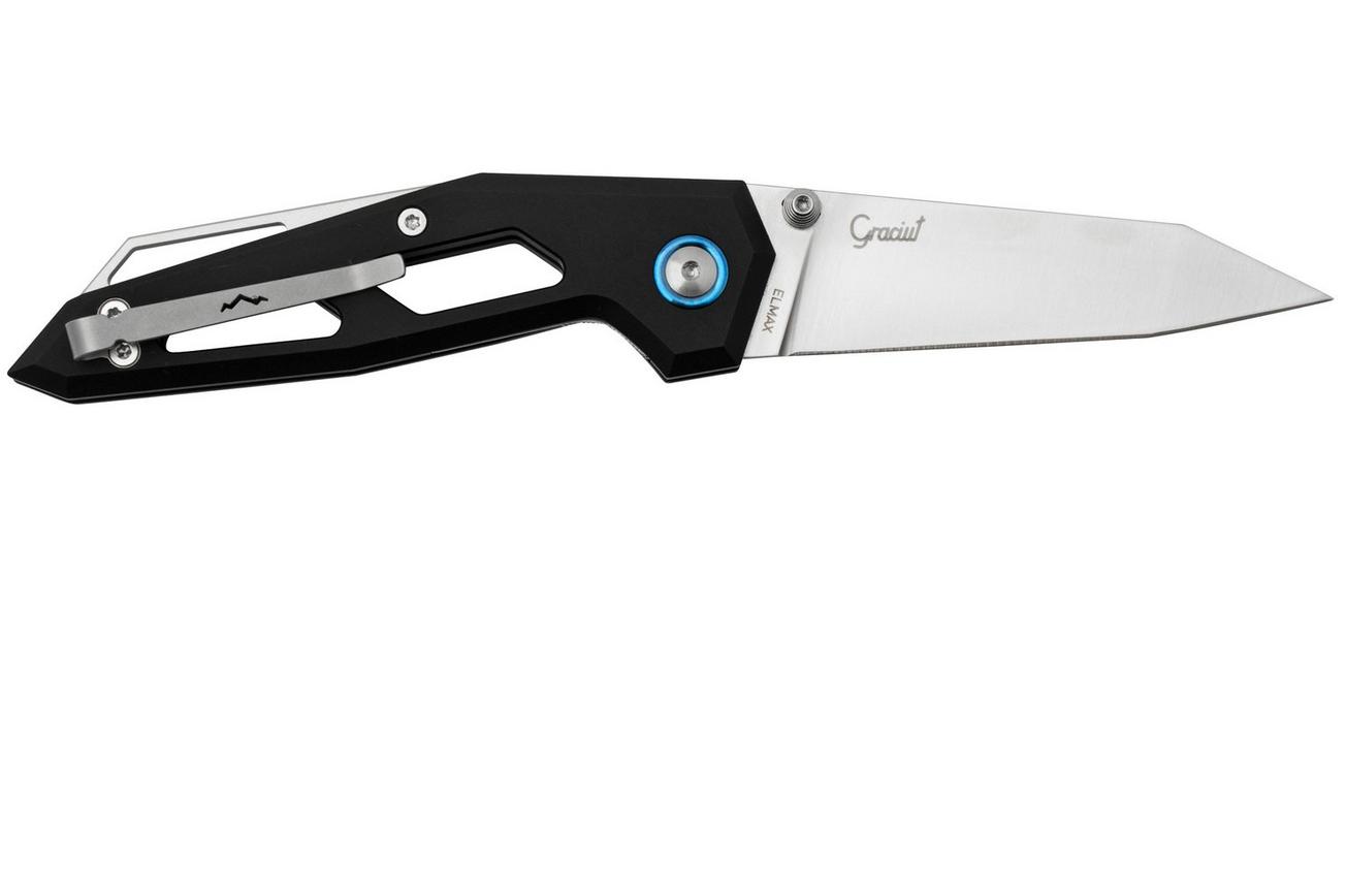 MKM Edge Linerlock EGL-ABK Black Aluminum zakmes, Graciut design