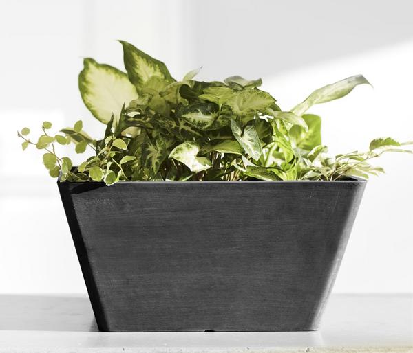 Ecopots Kunststoff-Topf Berlin, quadratisch