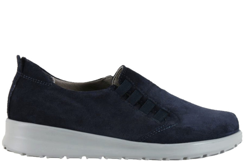 NEW FEET SKO I BLÅ RUSKIND
