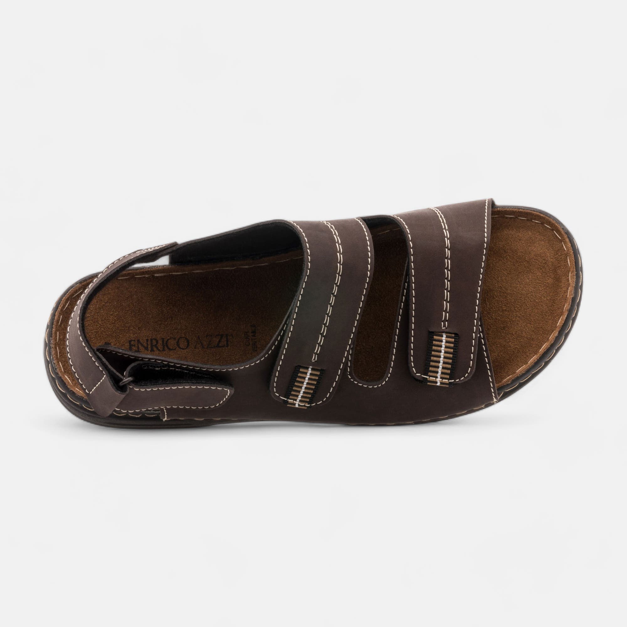 Nu-pieds confort Homme marron