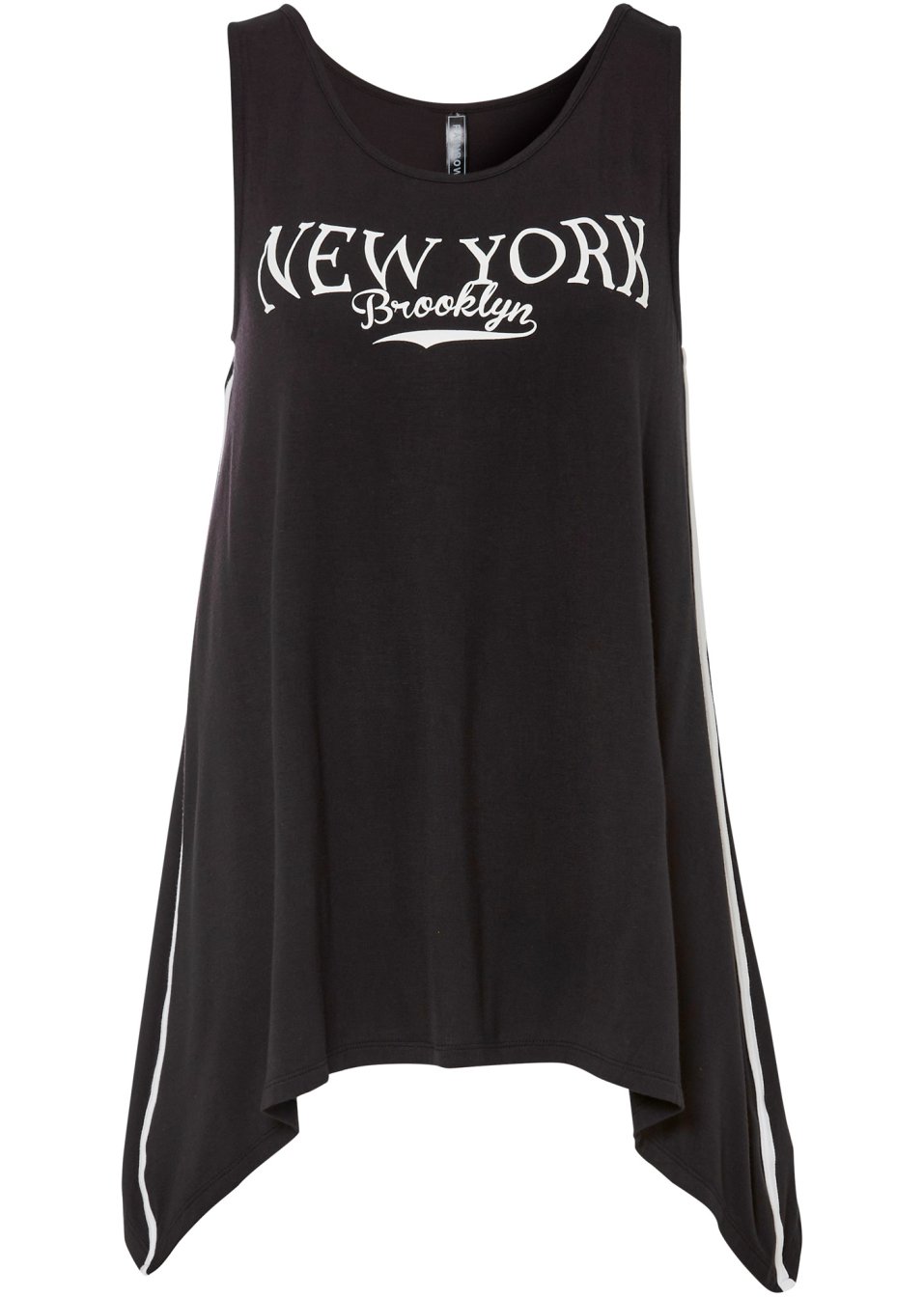 Top long avec imprimé en viscose