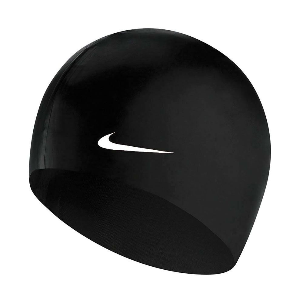 Nike Swim SOLID SILICONE - Bonnet de bain black/white