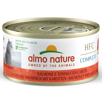 Almo Nature HFC Lachs&Thunfisch mit Karotte 24x70g