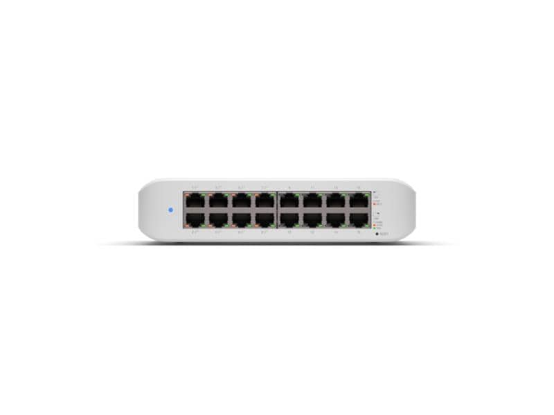 Ubiquiti PoE  Switch UniFi USW-Lite-16-PoE 16 Port UniFi USW Lite PoE 802.3af/at 16-Port Gigabit Switch mit Layer2 Funktionen