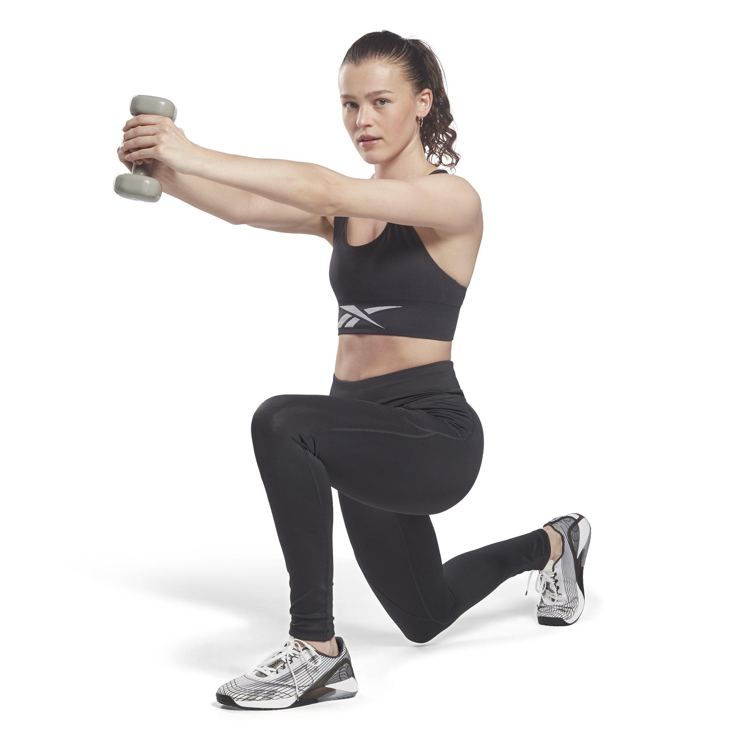Reebok Workout Ready Seamless Sports Bra Womens Crop Top