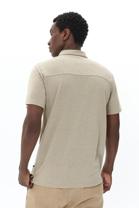 Matinique taupe heren polo