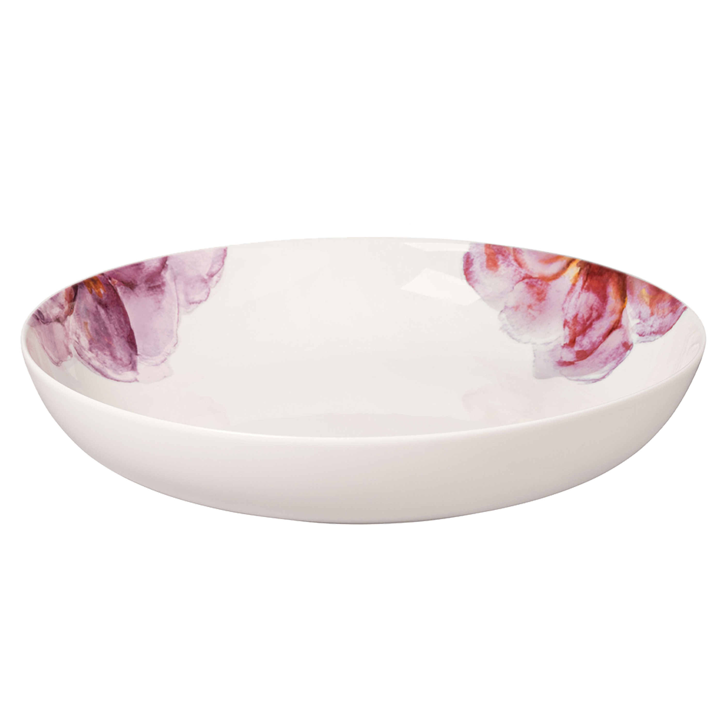 Rose Garden Salad serving bowl Multi-colored, 115 oz, Premium Porcelain