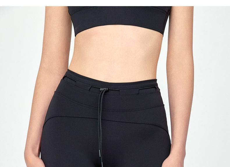 femmal - Yogashorts met trekkoord in de taille