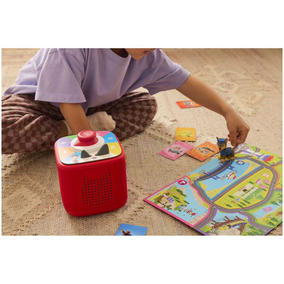 toniestonies   Toniebox 2 Play Set Paw Patrol Chase rot