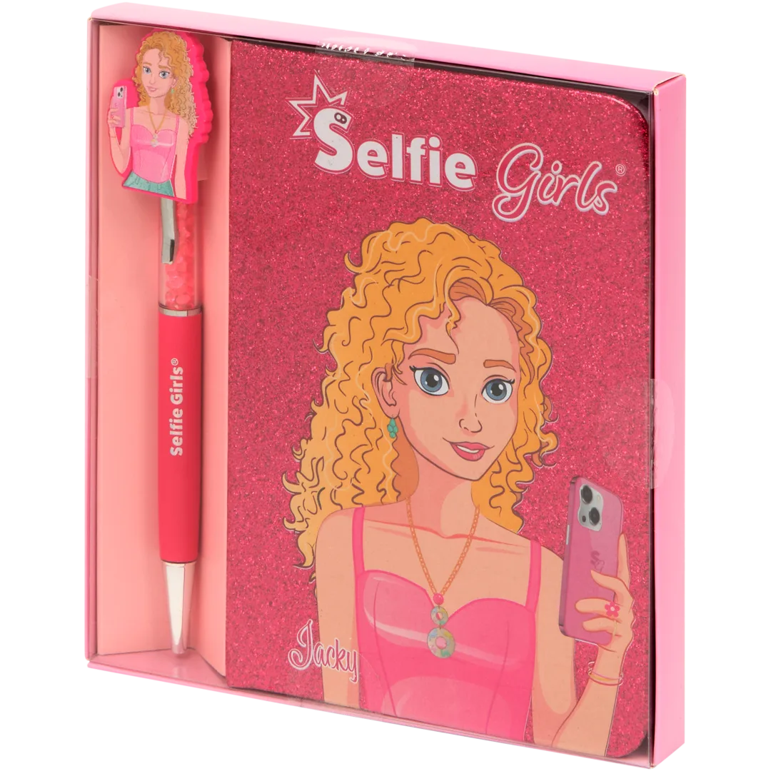 Bloc-notes avec stylo Selfie Girls