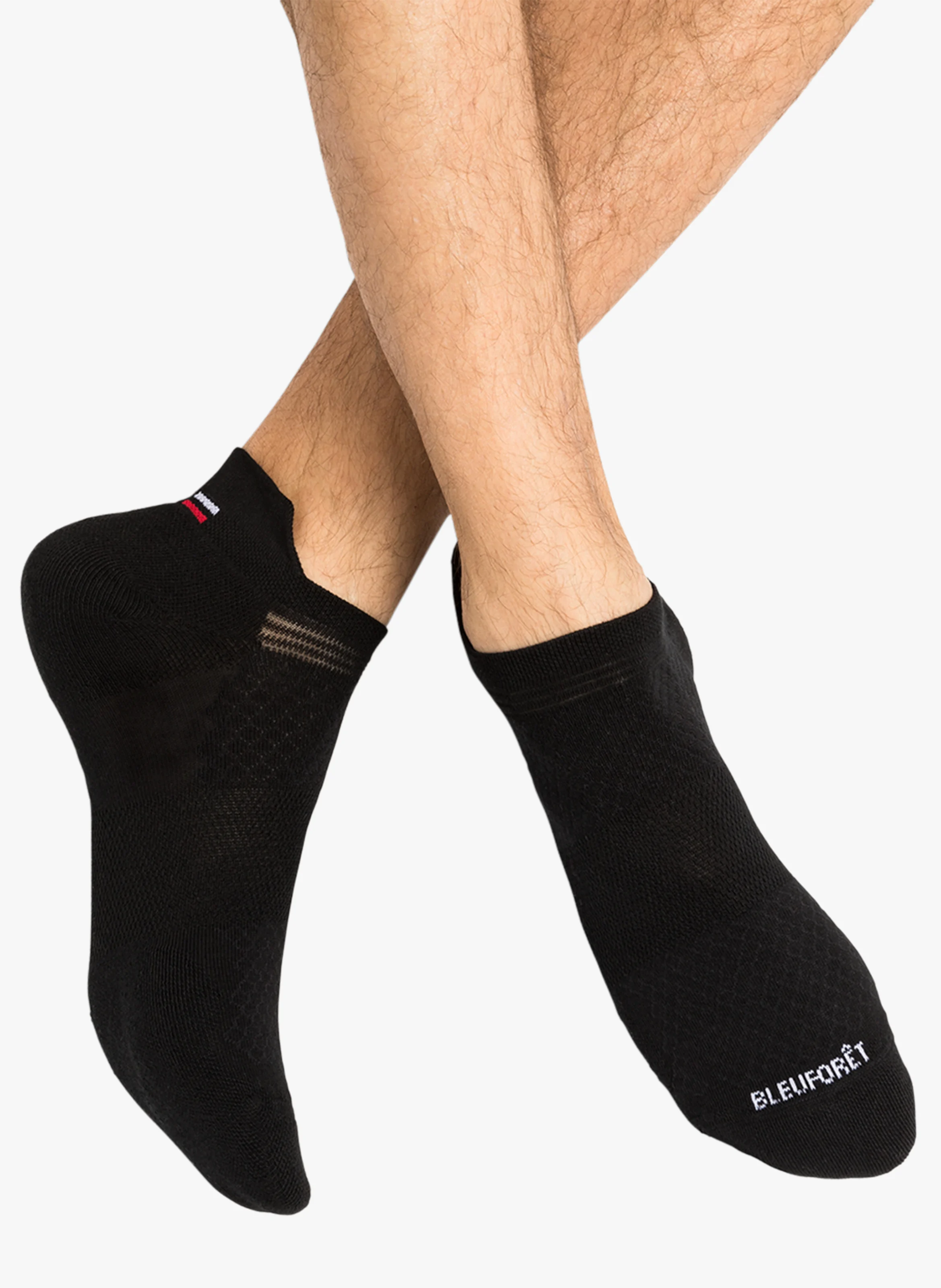 Socquettes de sport en coton mélangé | Noir