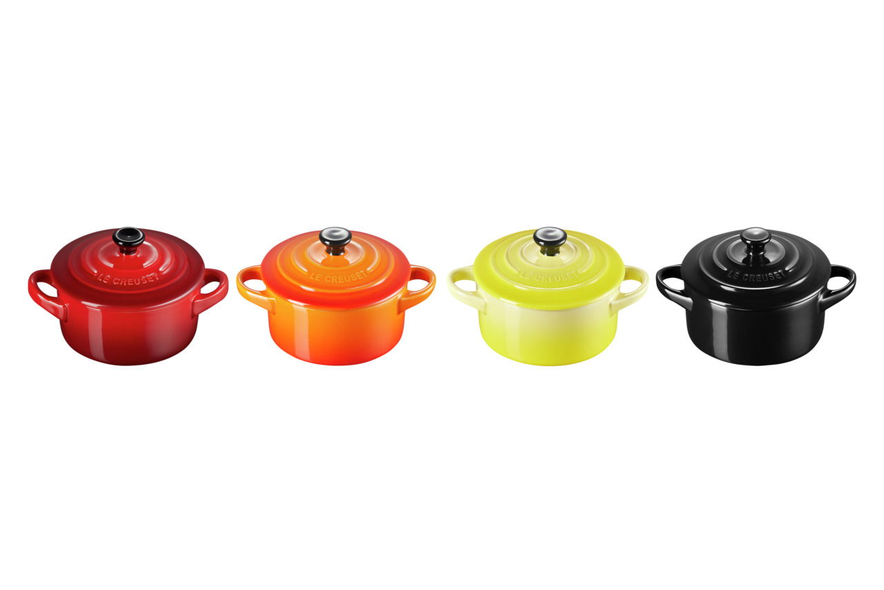 LE CREUSET Mini-Cocotte 4er-Set 10cm FEUER UND FLAMME