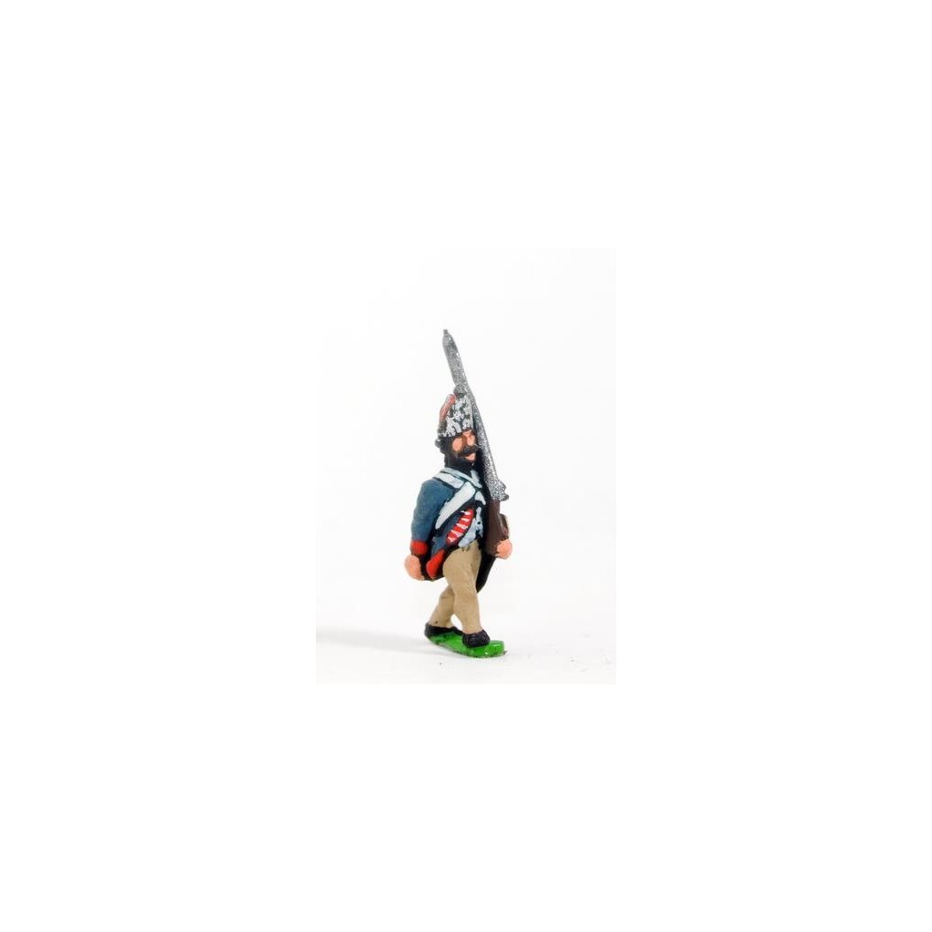 AWI German: Fusilier advancing with shouldered Musket