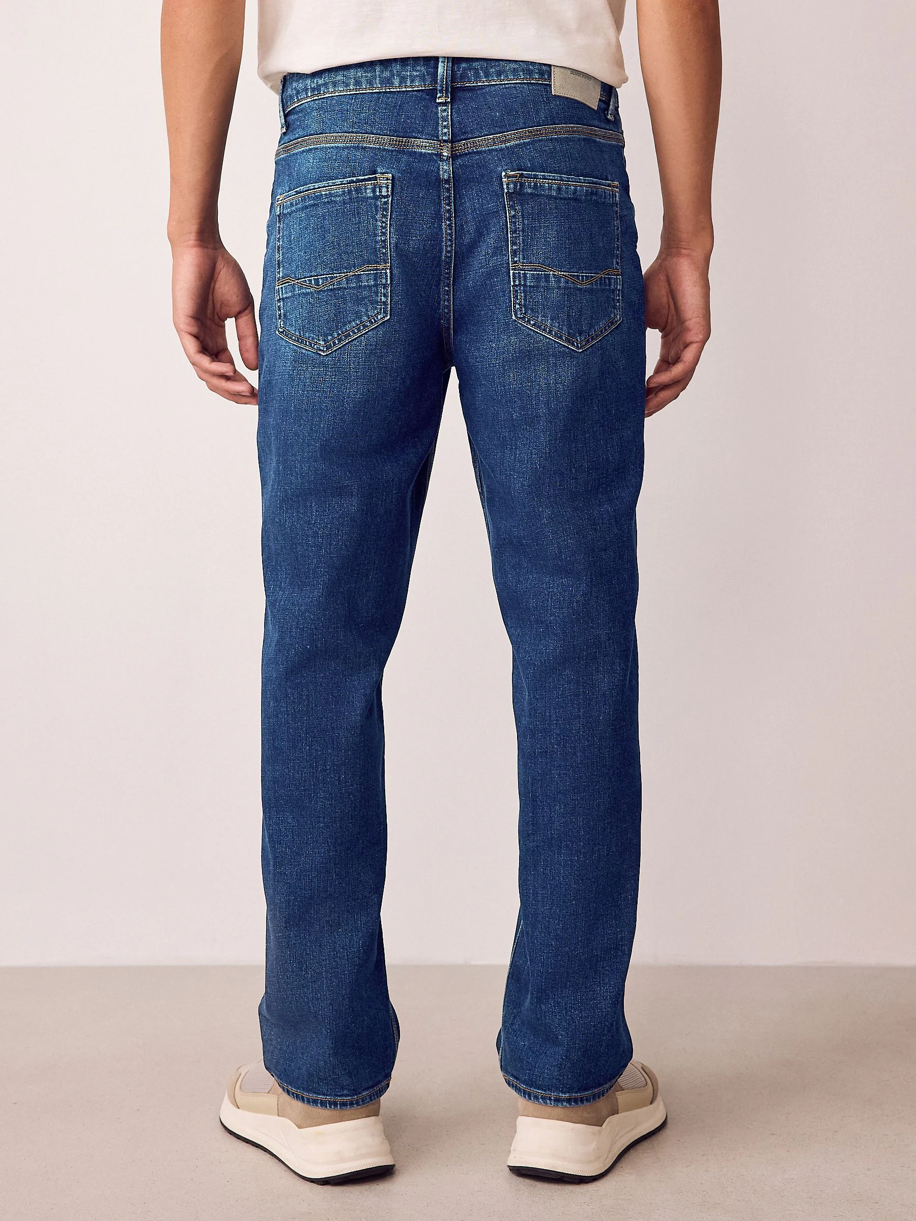 Blauw - Straight fit - Authentieke stretch denim jeans