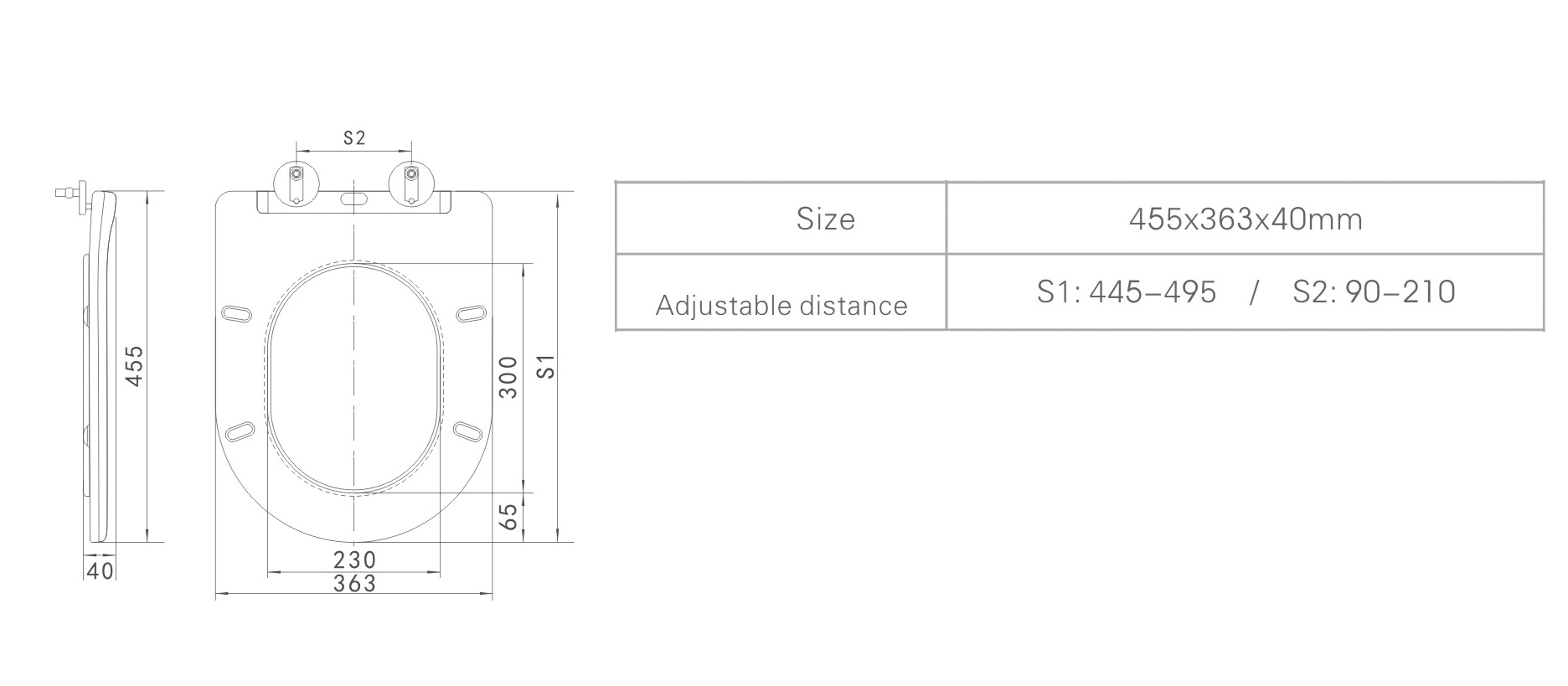 Best Design Centro toiletzitting softclose wit glans