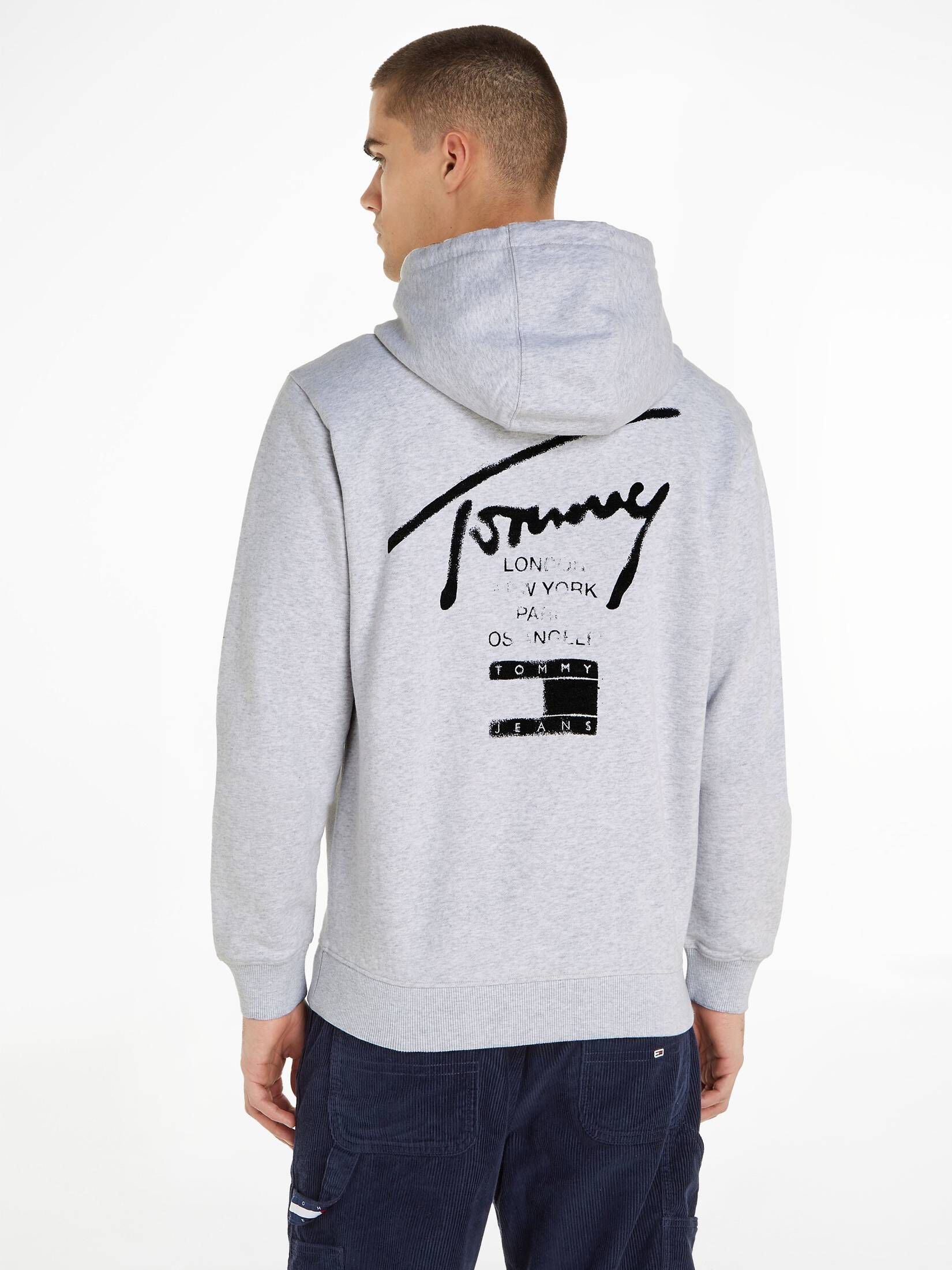 Tommy Jeans| Herren Sweatjacke mit Kapuze TJM SPRAY PAINT
