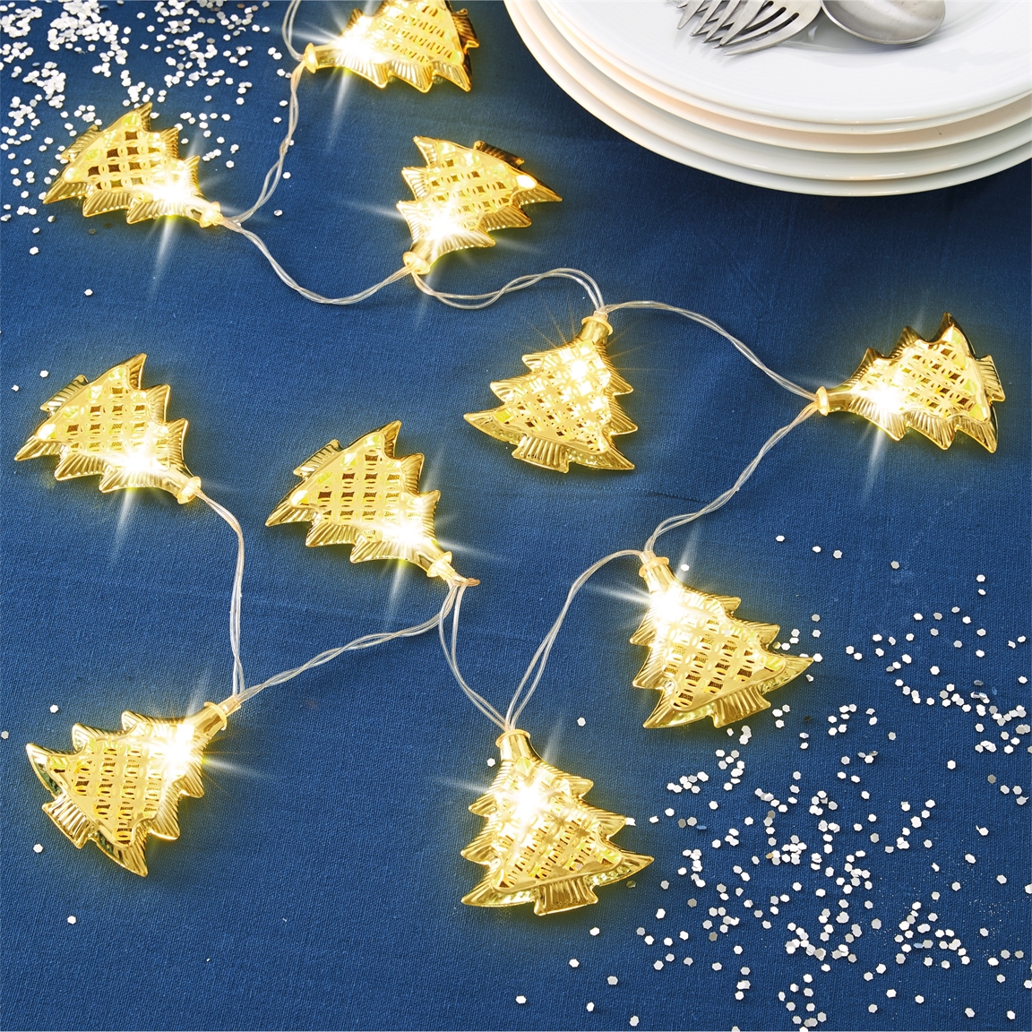 Guirlande sapins LED