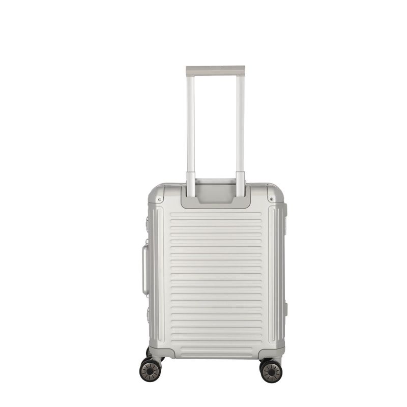 Valise cabine rigide Next Aluminium 55 cm Argent