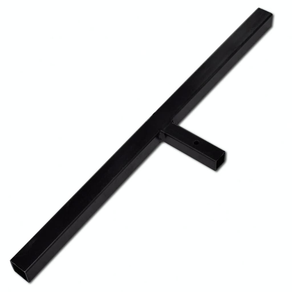 vidaXL Grondboor met handvat, 80 mm, dubbele spiraal, staal, zwart