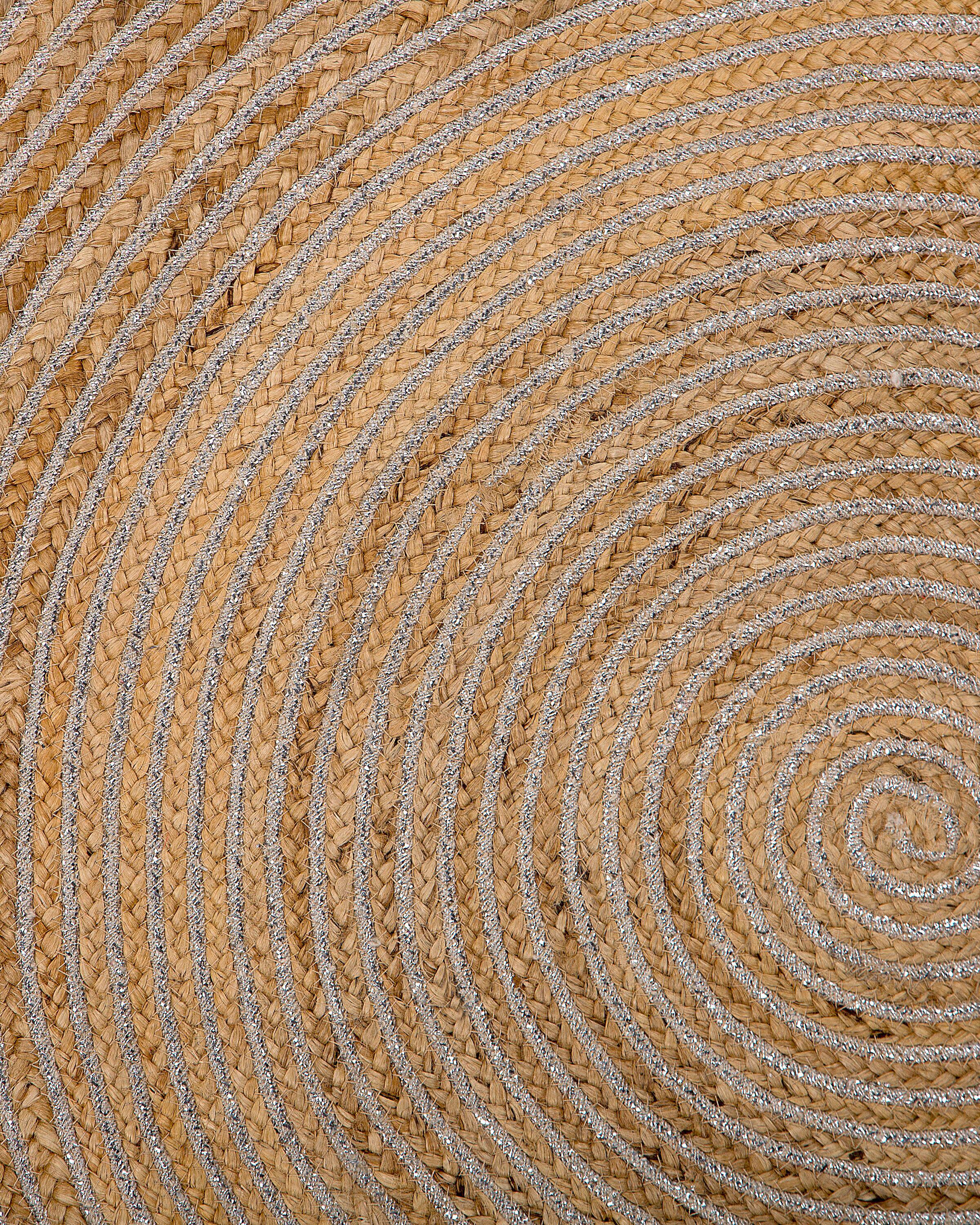 Vloerkleed AKBELEN Beige ø 140 cm Jute