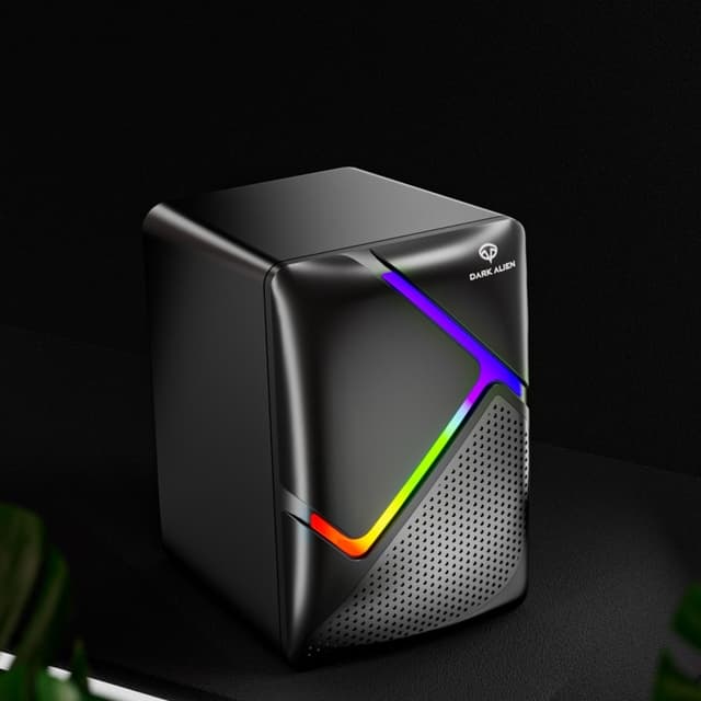 DARK ALIEN USB Desktop Højttalere Computer Laptop Subwoofer RGB